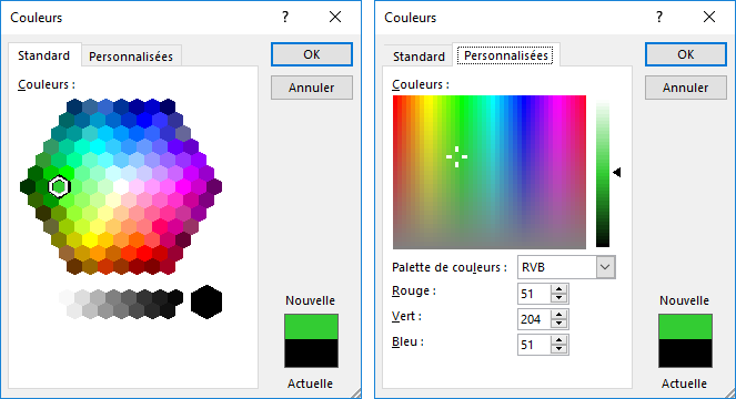 Autres couleurs