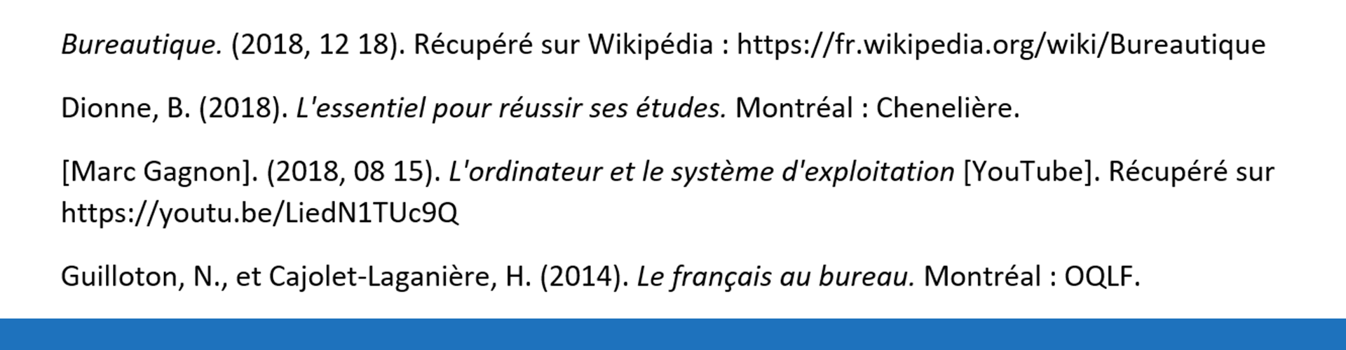 Médiagraphie et références